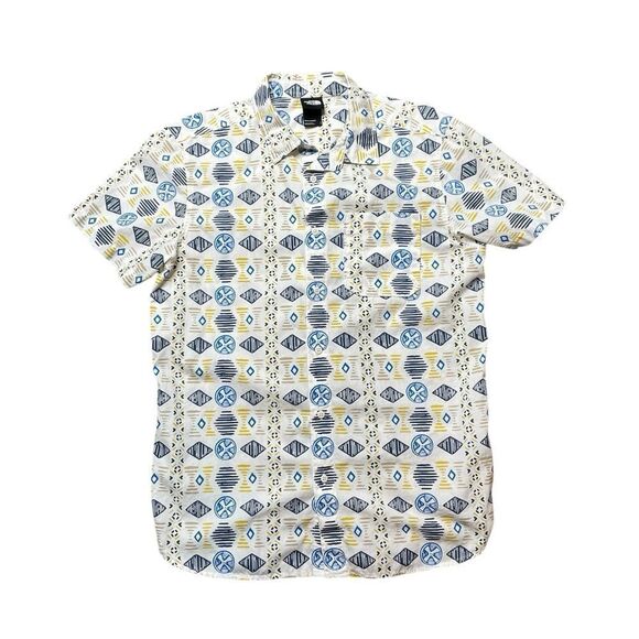 THE NORTH FACE Baytrail Printed Short Sleeve Button Down Shirt Size Large - Picture 2 of 6
